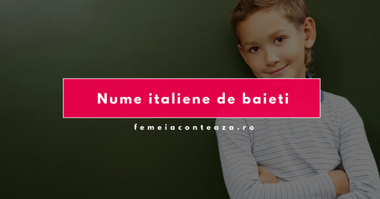 Nume italiene de băieţi