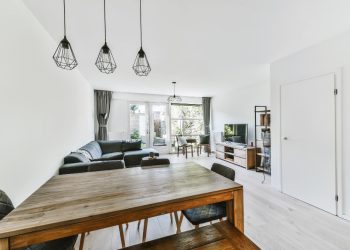 amenajări interioare living și bucătărie