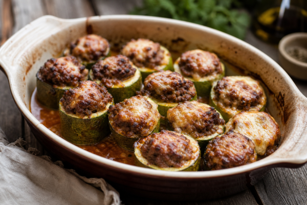 Dovlecei umpluți cu carne: rețetă la cuptor