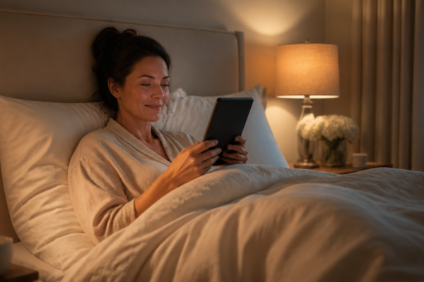 Ritualul lecturii de seară: De ce un e-reader este prietenul perfect al somnului odihnitor