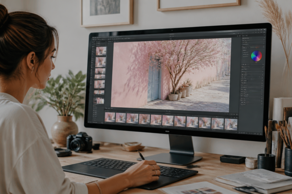 Creativitate digitală feminină: Design grafic, editare foto și hobby-uri acasă